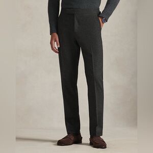 LRL Ralph Lauren Wool Dress Pants Men 35x32 Black Classic Menswear Office Slacks